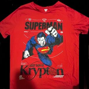 Superman Last Son of Krypton Red Graphic T-Shirt